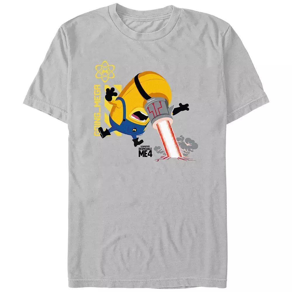 Men's Despicable Me 4 Going Mega Graphic Tee, Size: XS, Silver Product Image