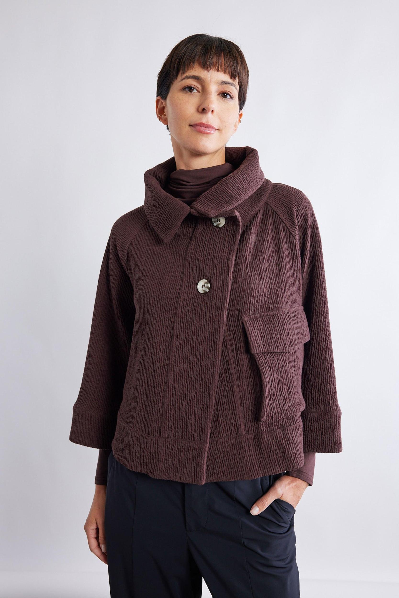The Jacquard Mini Drama Jacket Product Image