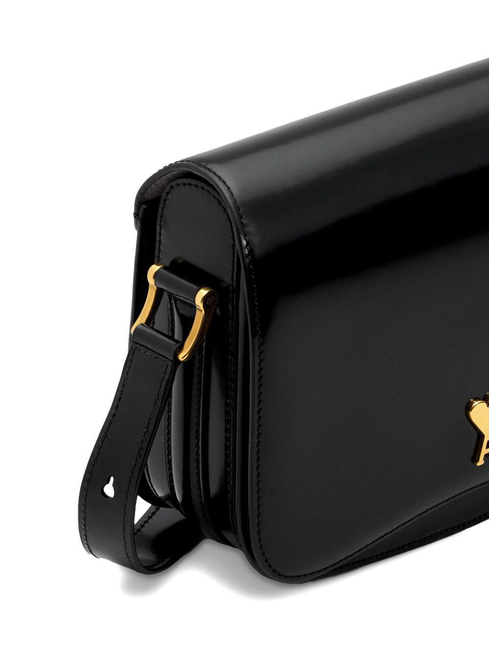 heart-motif leather shoulder bag Product Image