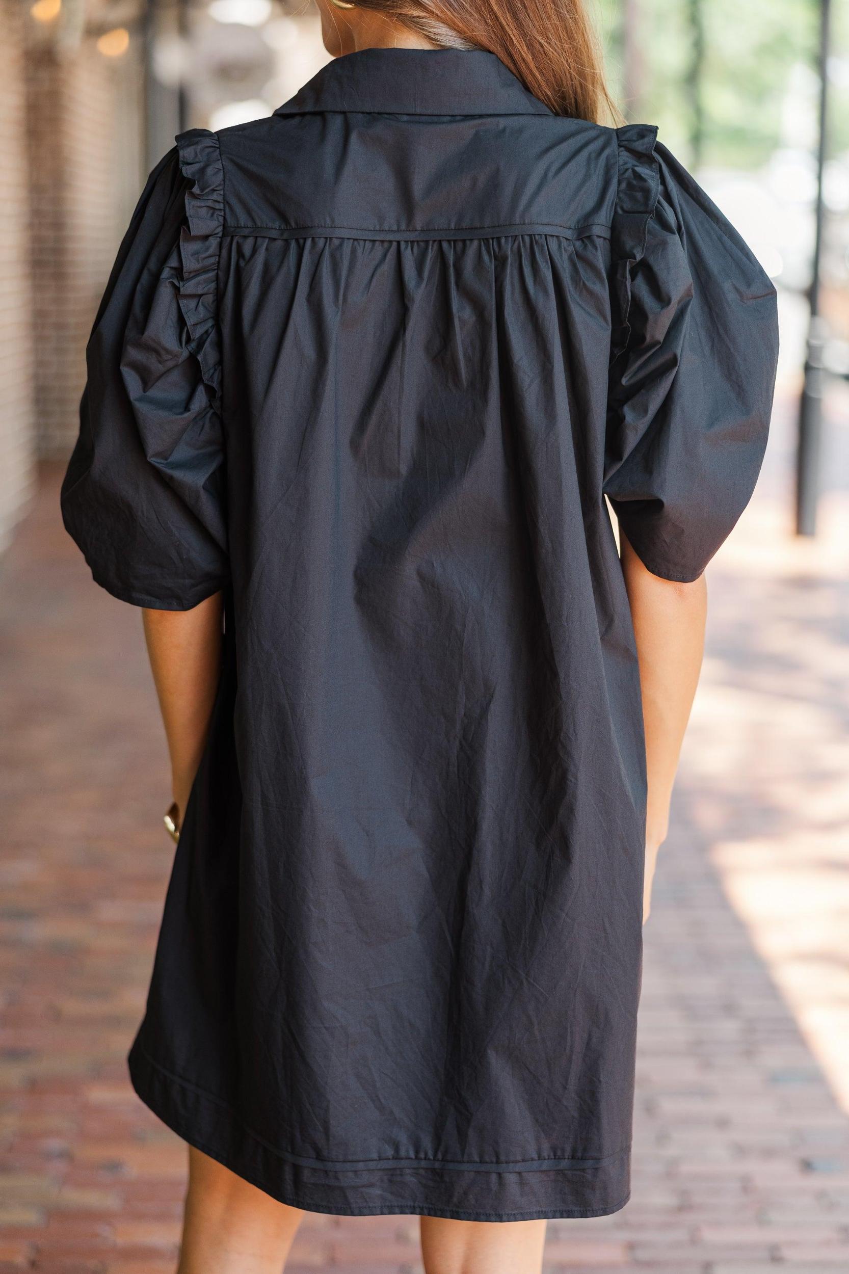 It's Always For You Black Babydoll Dress Female Product Image
