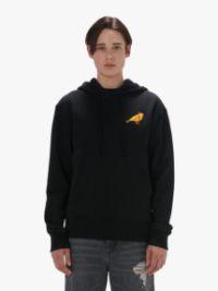 HOODIE WITH CANARY EMBROIDERY in black | JW Anderson US  Product Image