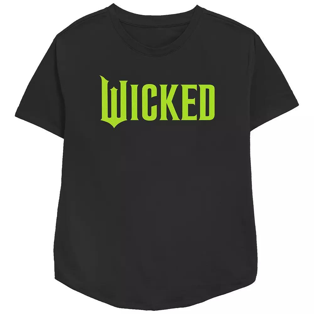 Women's Wicked Bright Logo Relaxed Fit Graphic Tee, Size: Small, Black Product Image