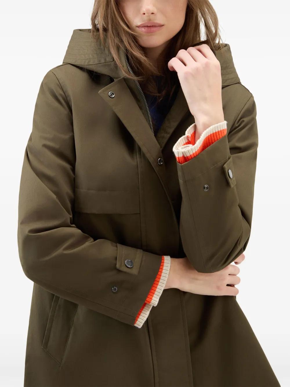 cotton hooded parka coat Product Image