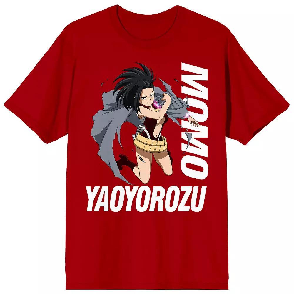 Men's My Hero Academia Momo Yaoyorozu Tee, Size: Large, Red Product Image