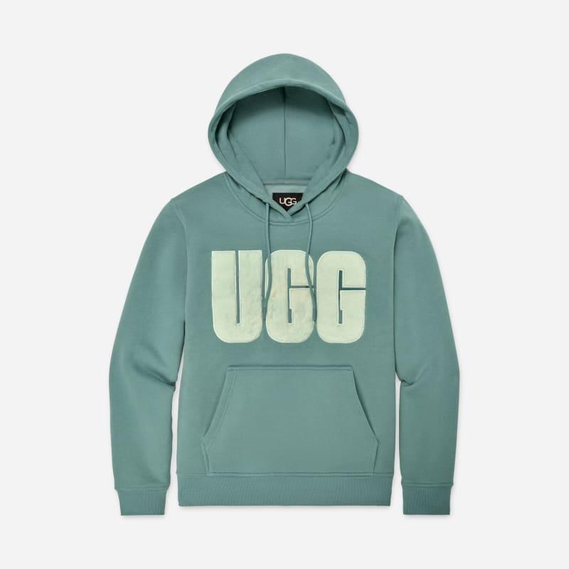 Womens Fuzzy Logo Hoodie Product Image