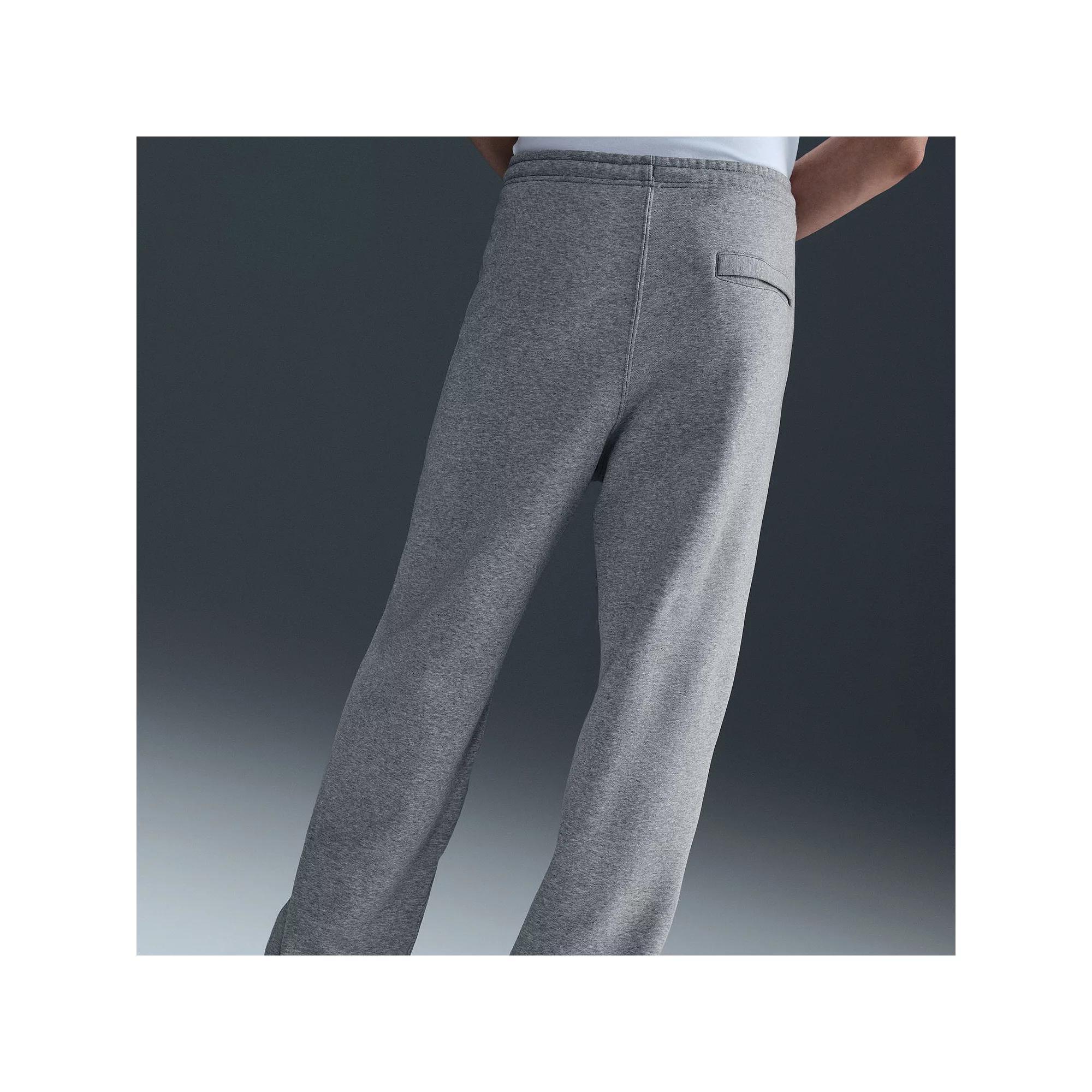 Men's Nike Open-Hem Fleece Pants, Size: XS, Dark Grey Grey Product Image