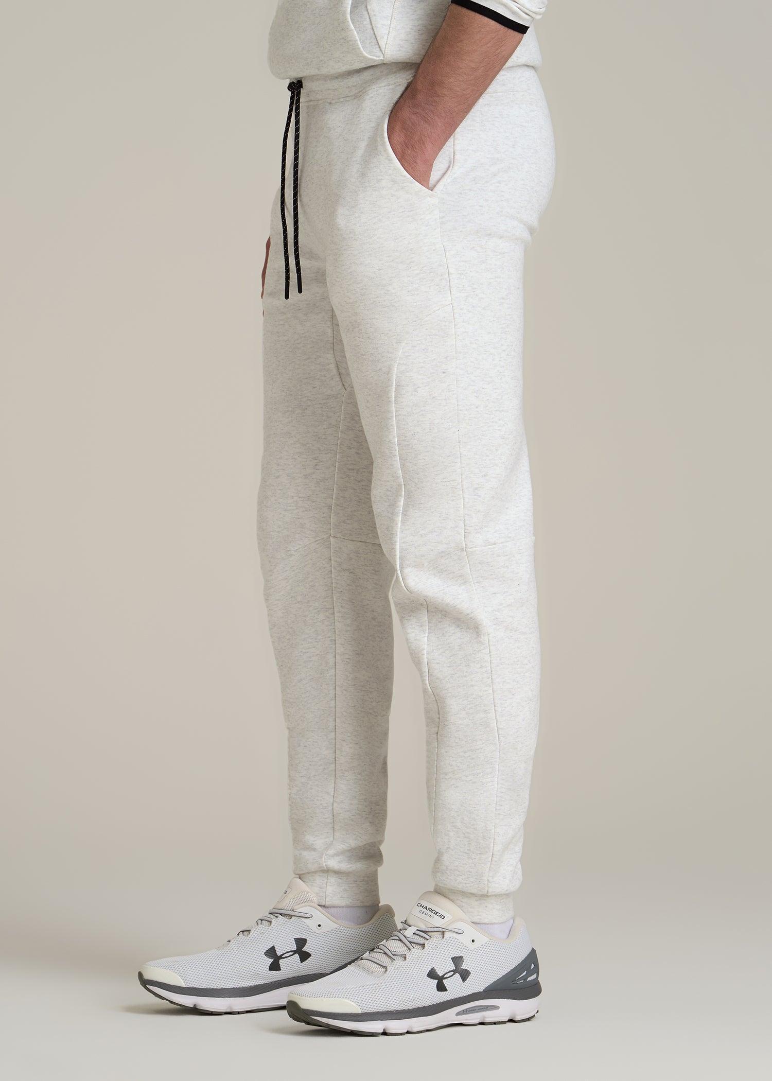 Tall Men's Utility Fleece Joggers in Heather Frost Product Image