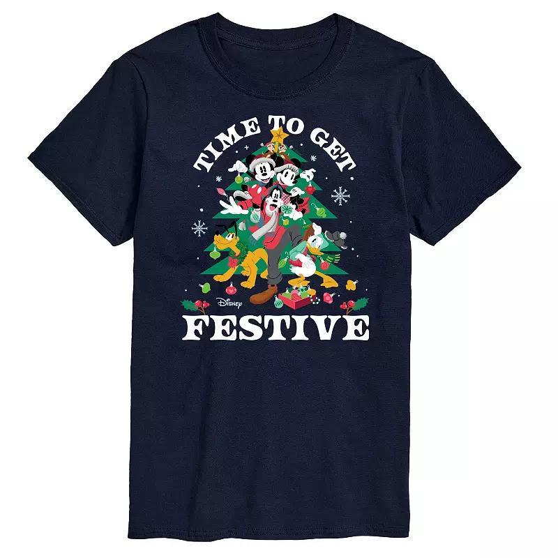 Disney Men's Time To Get Festive Tee, Size: XL, Black Product Image