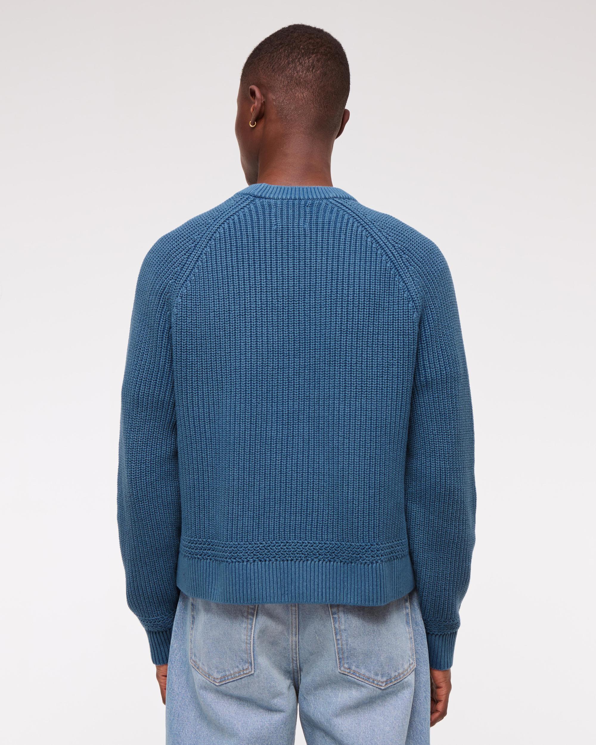 Oversized Washed Crew Sweater Product Image