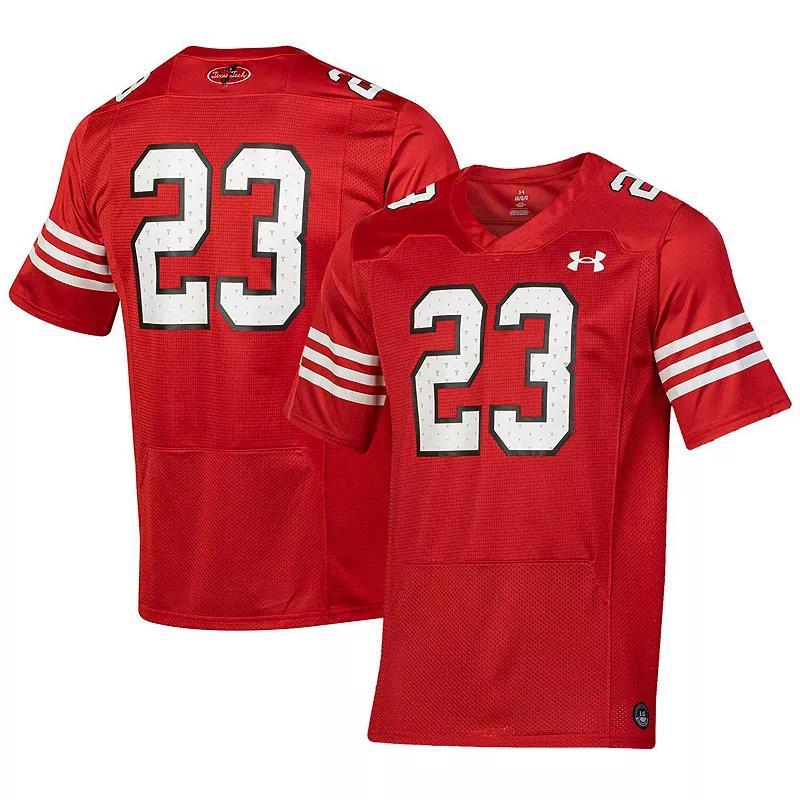 Men's Under Armour #23 Red Texas Tech Red Raiders Throwback Replica Jersey, Size: 2XL Product Image