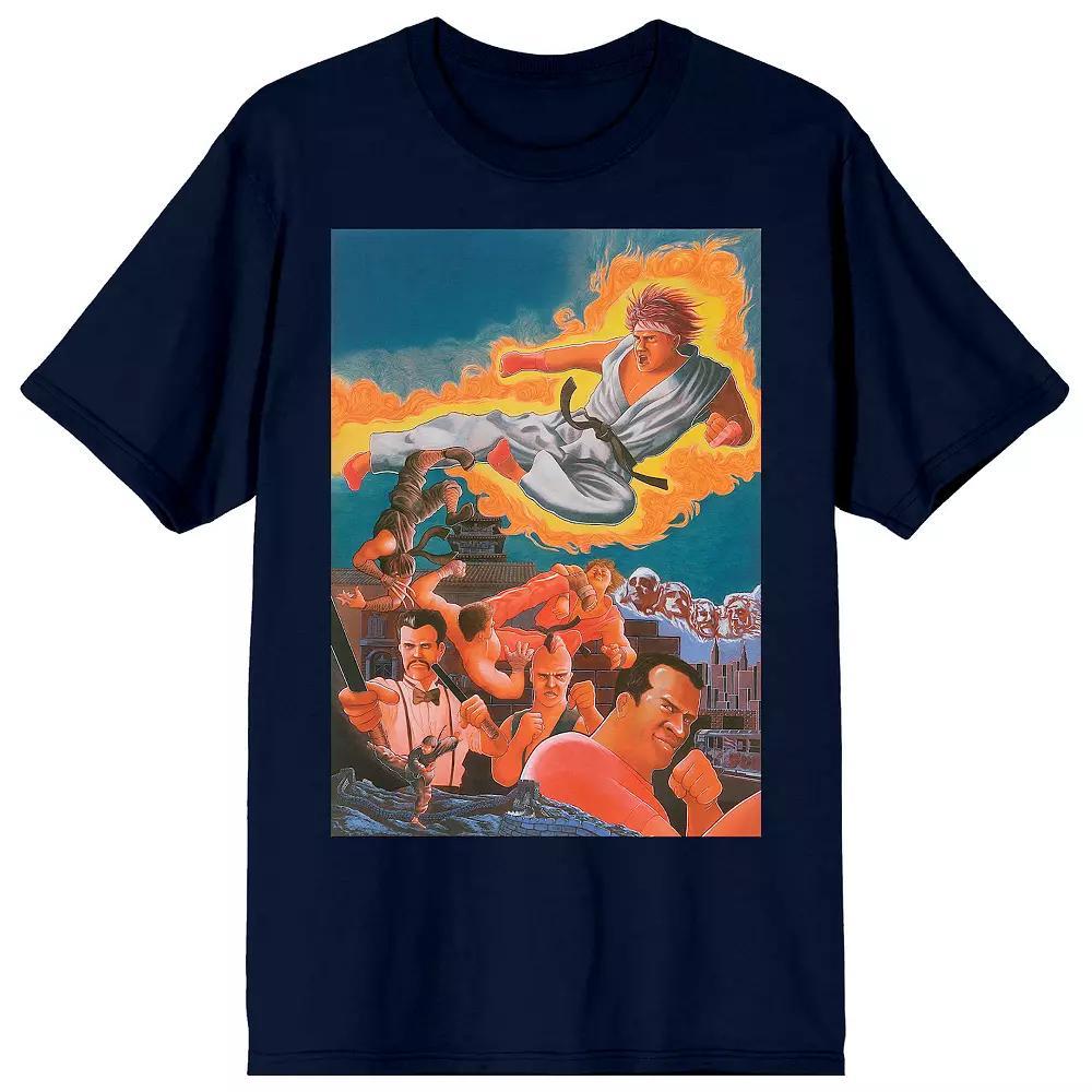 Men's Street Fighter Ryu Tee, Size: XL, Blue Product Image