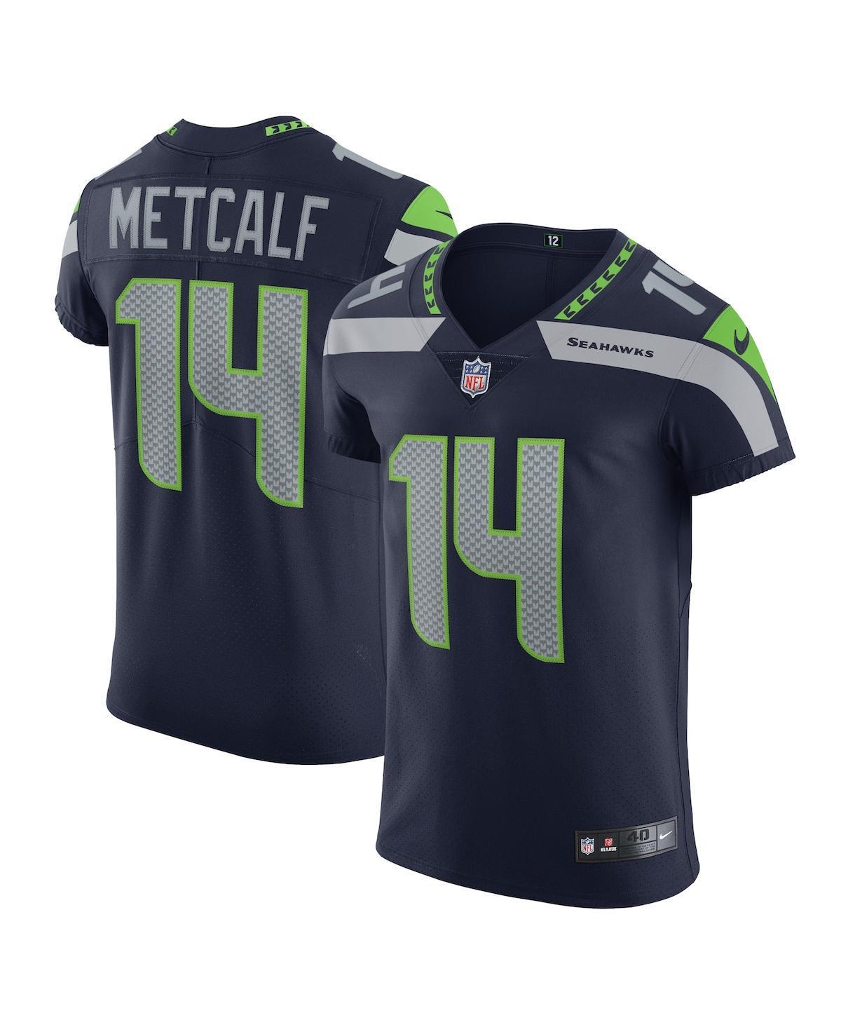Men's Nike DK Metcalf College Navy Seattle Seahawks Vapor Elite Player Jersey, Size: 52, Blue Product Image