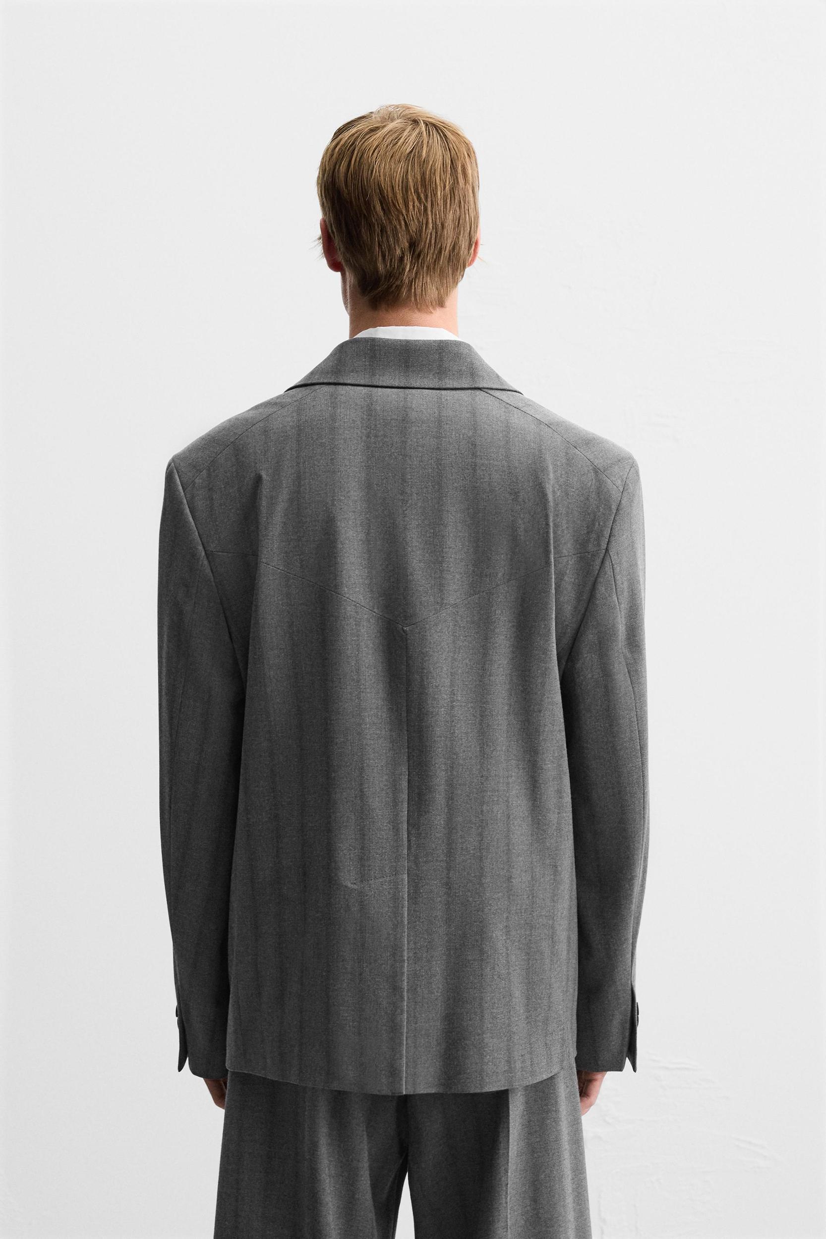 STRIPED SUIT JACKET Product Image