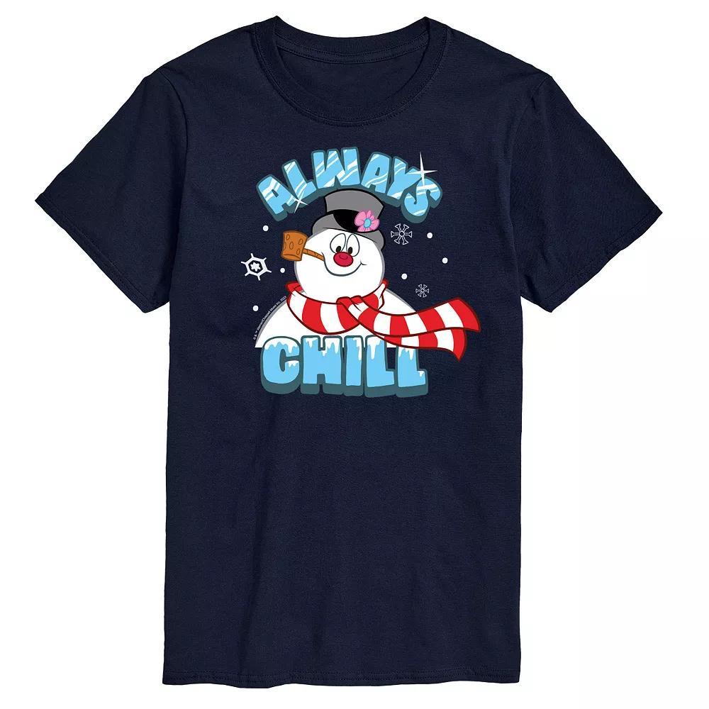 Men's Frosty The Snowman Frosty Always Chill Tee, Size: Large, Blue Product Image