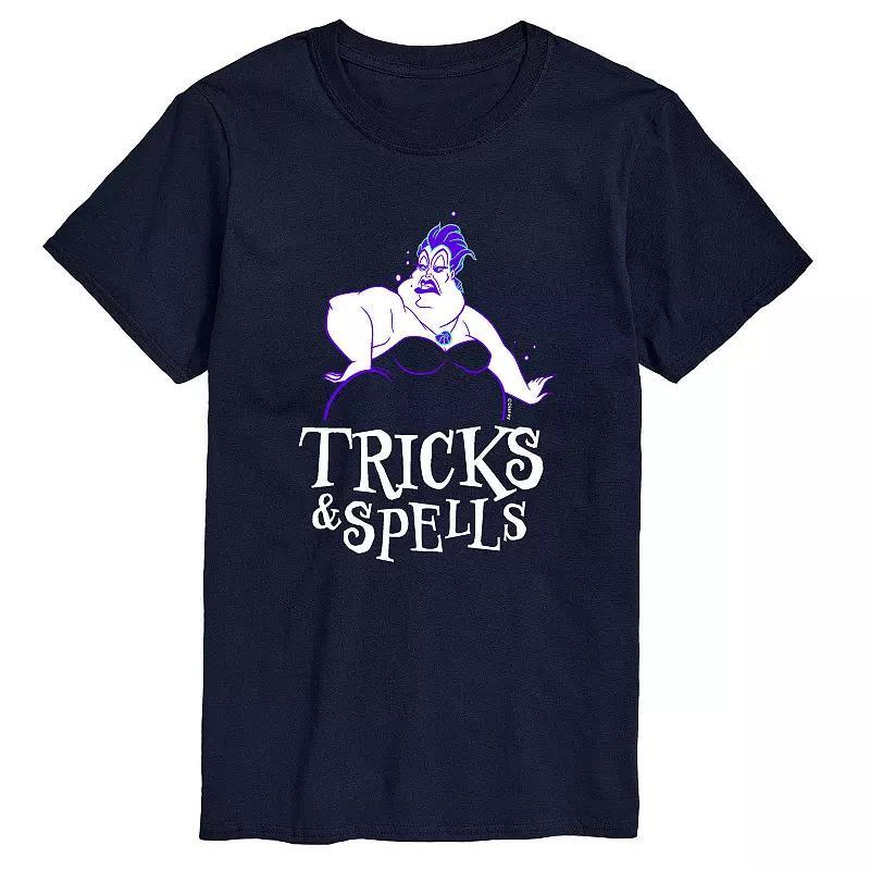 Disney Villains Little Mermaid Ursula Mens Tricks Spells Graphic Tee Blue Product Image