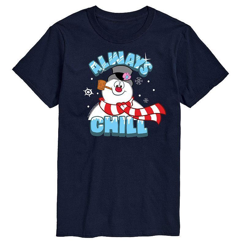 Men's Frosty The Snowman Frosty Always Chill Tee, Size: Large, Blue Product Image