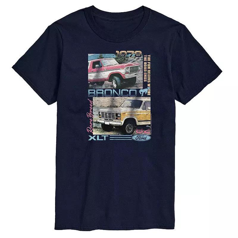 Mens Ford Bronco XLT Rare Breed Graphic Tee Blue Product Image