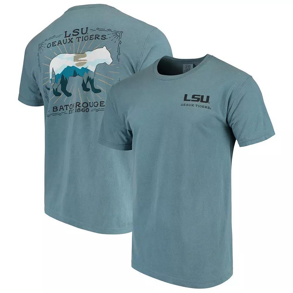 Men's Blue LSU Tigers State Scenery Comfort Colors T-Shirt, Size: Medium Product Image