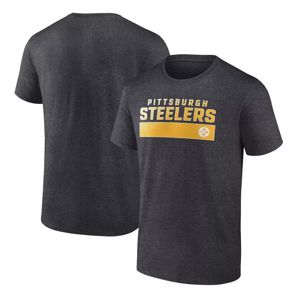 Men's Fanatics Branded  Charcoal Pittsburgh Steelers T-Shirt, Size: Medium Product Image