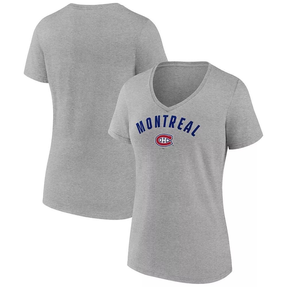 Women's Fanatics  Gray Chicago White Sox V-Neck T-Shirt, Size: 2XL, Grey Product Image
