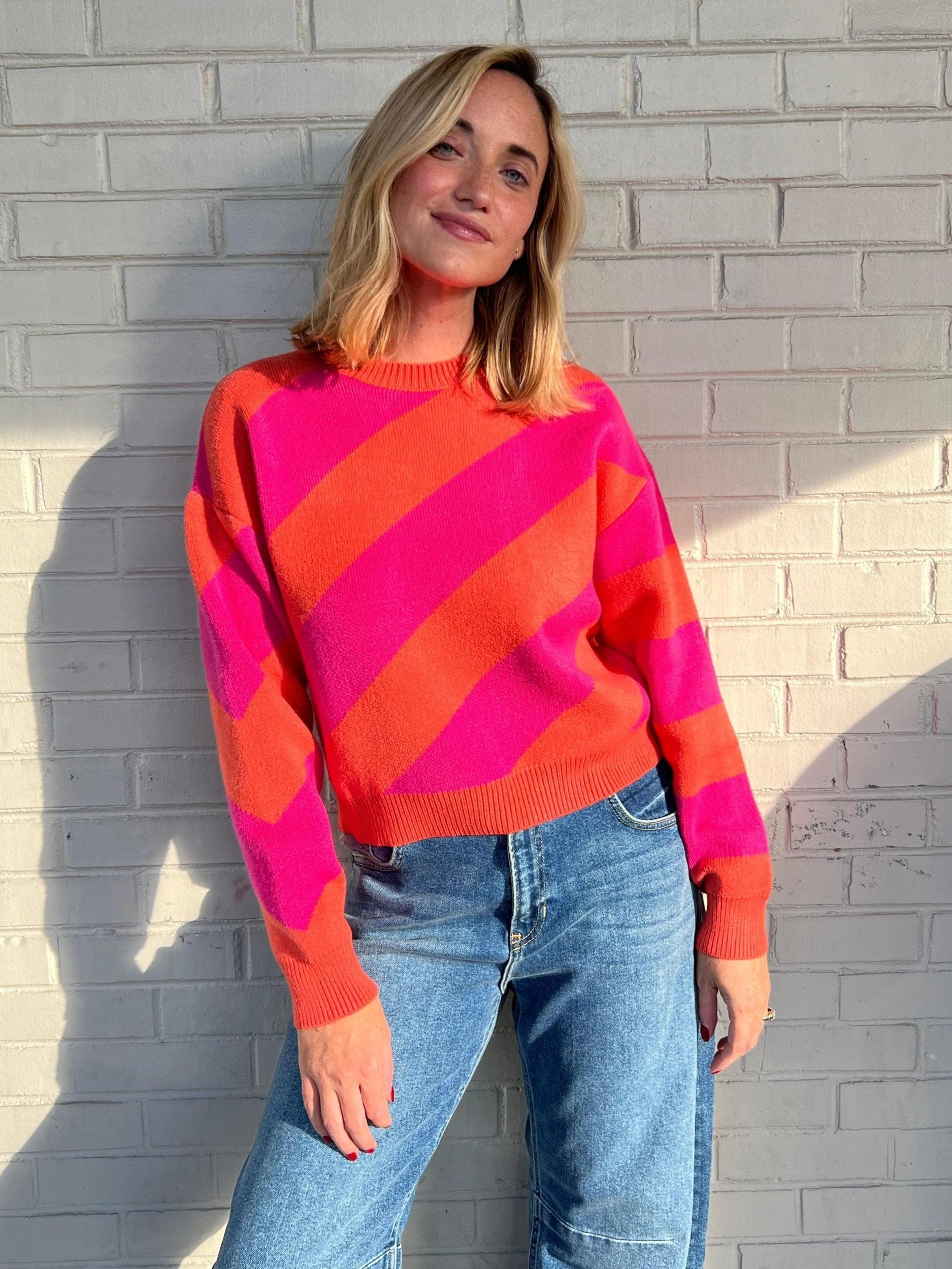 Bright Side Striped Sweater Product Image