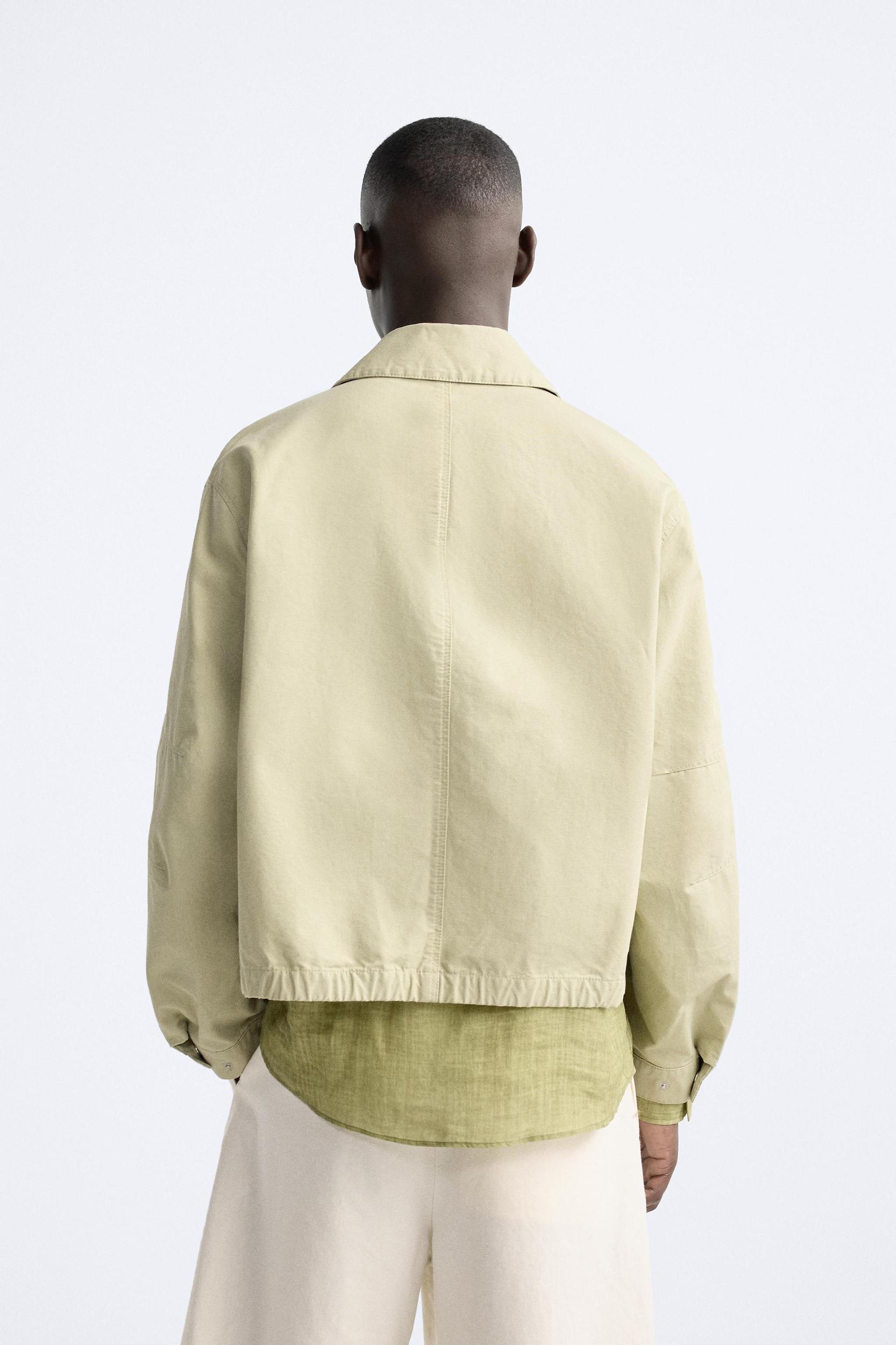 CROPPED FIT POCKETED JACKET Product Image