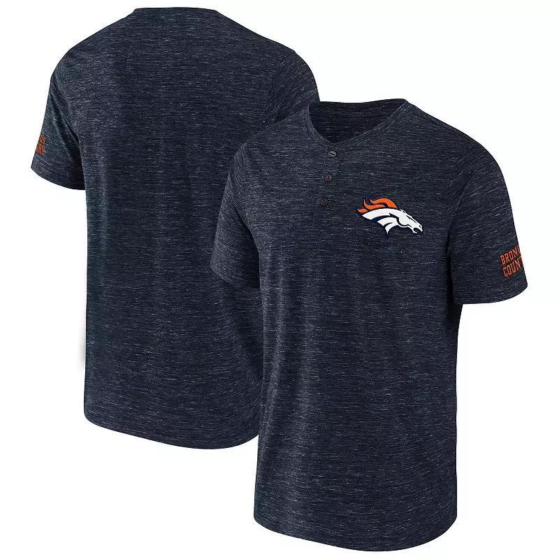 Men's NFL x Darius Rucker Collection by Fanatics College Navy Seattle Seahawks Slub Henley T-Shirt, Size: Small, Blue Product Image