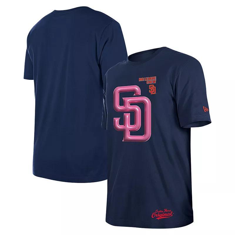 Mens New Era San Diego Padres Big League Chew T-Shirt Blue Product Image