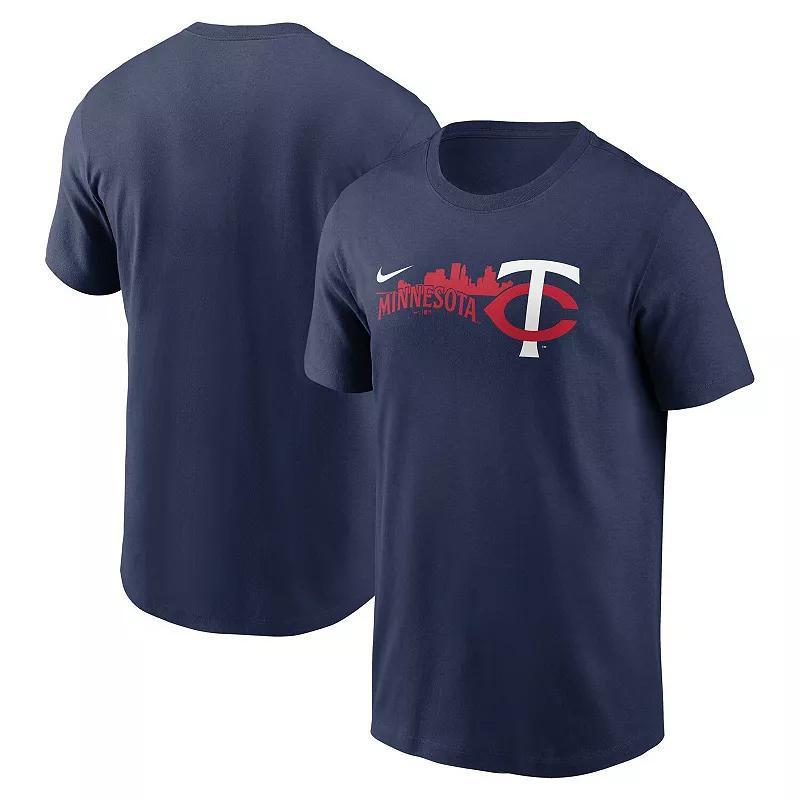 Mens Nike Minnesota Twins Local Team Skyline T-Shirt Blue Product Image