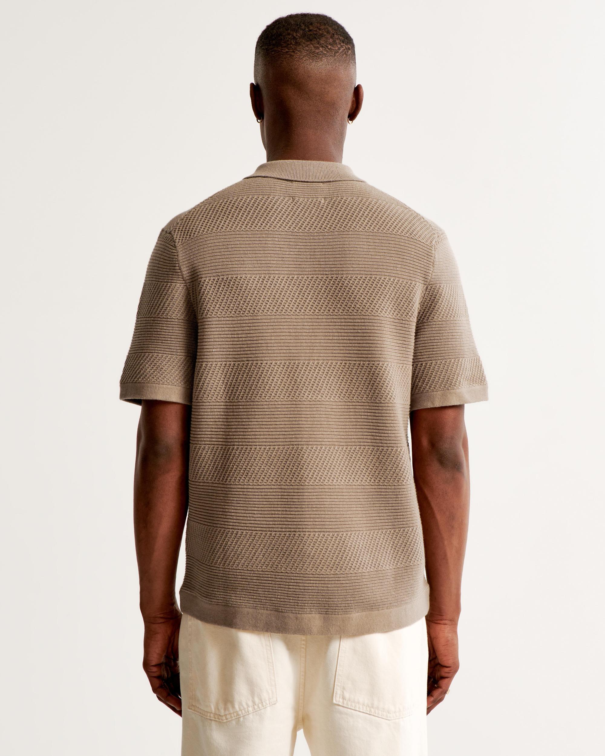 Stitch Button-Through Sweater Polo Product Image