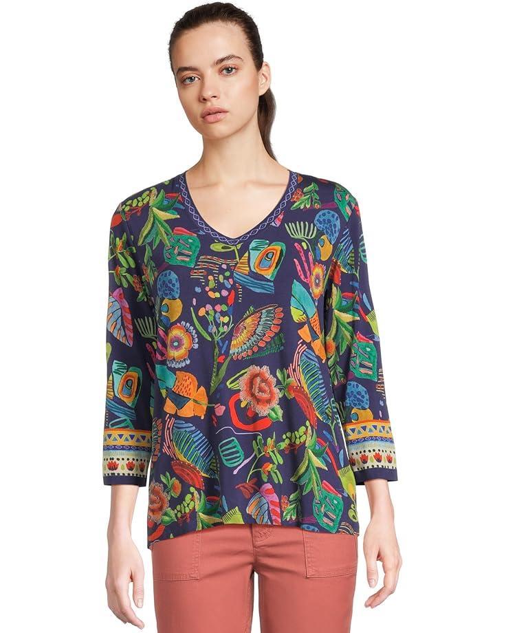 The Janie Favorite Short Sleeve Henley Tee Product Image