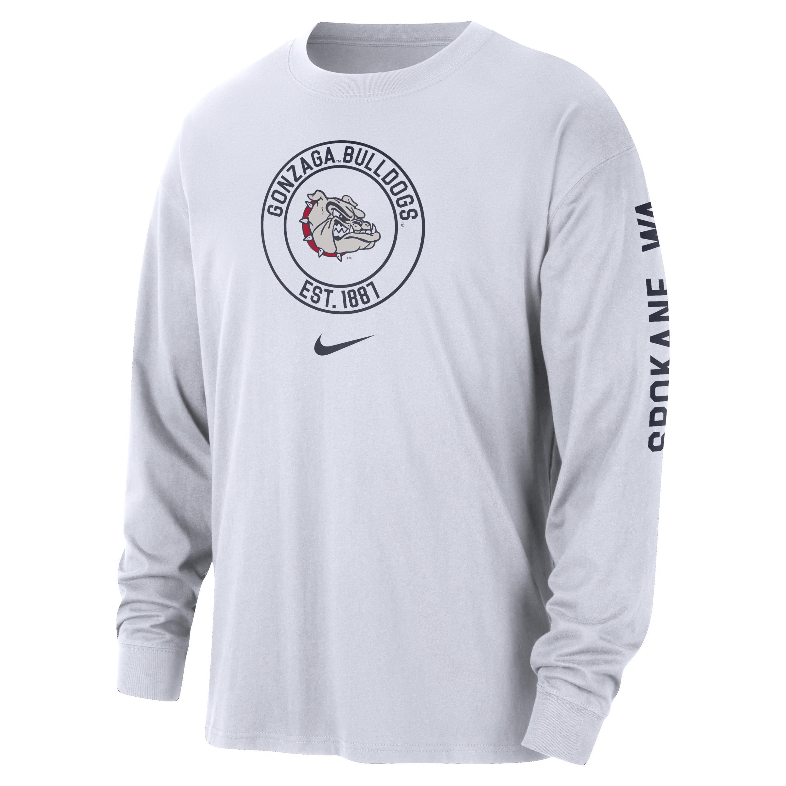 Gonzaga Max90 Men's Nike College Long-Sleeve T-Shirt Product Image