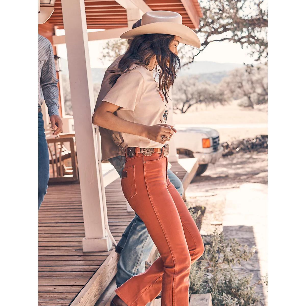 Women's Wrangler Retro® Bailey High Rise Colorwash Bootcut Jean in Nova Product Image