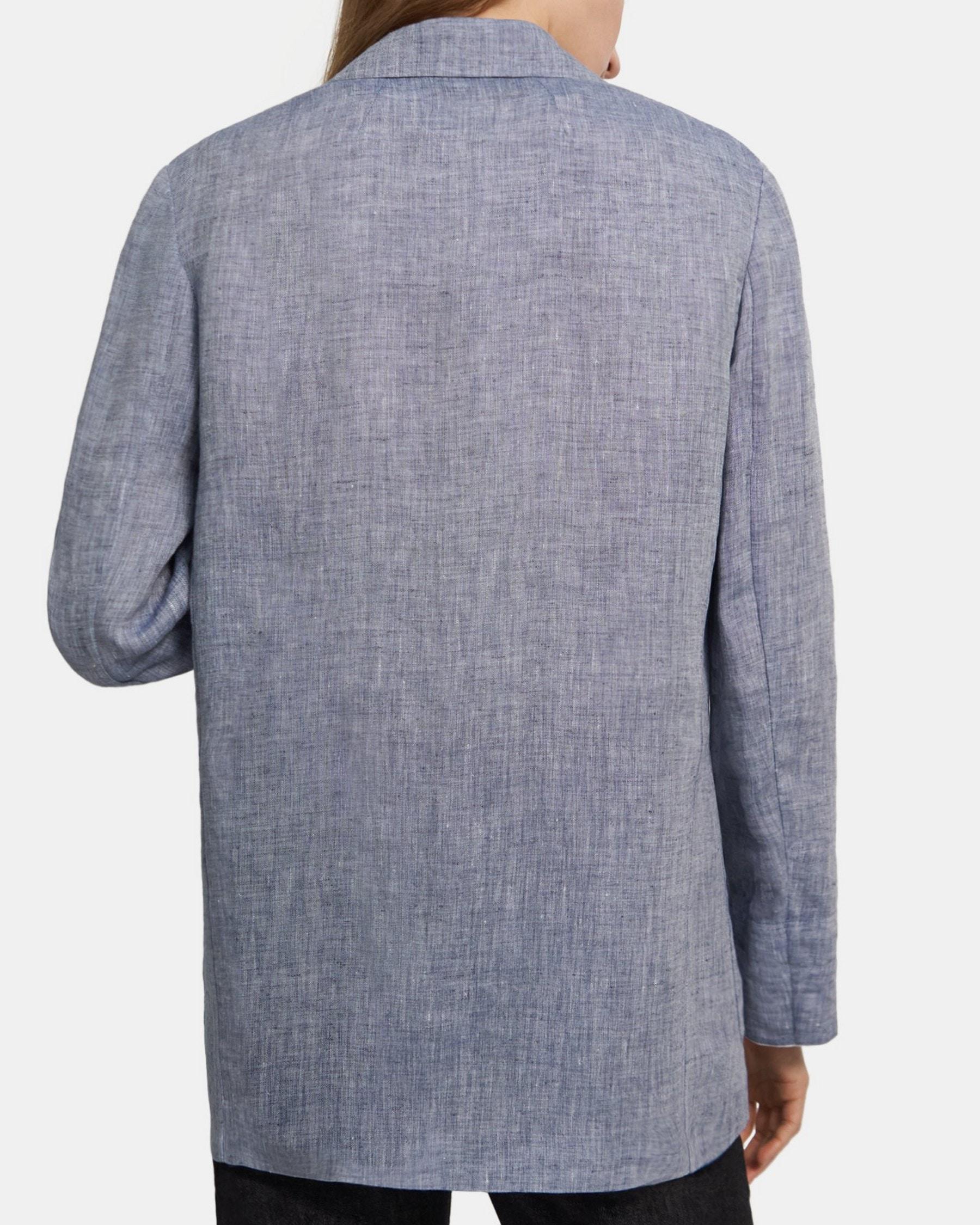 Patch-Pocket Blazer in Hemp Product Image