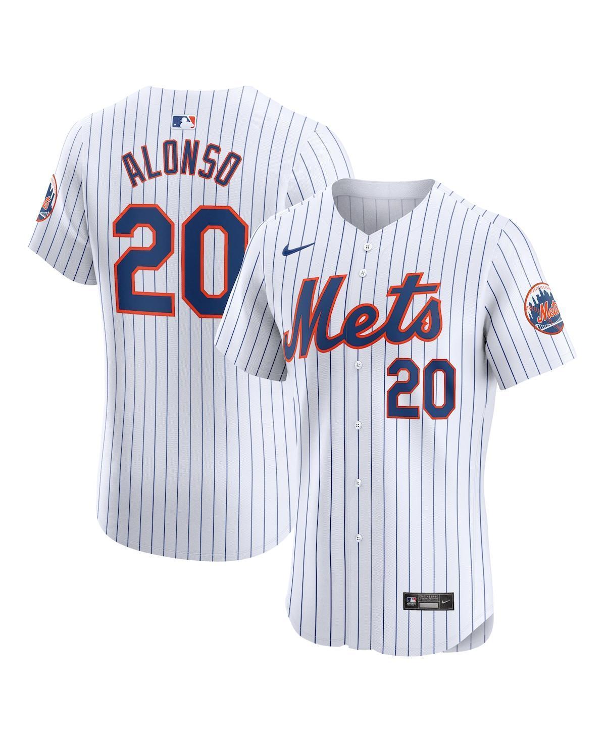 Men's Nike Pete Alonso White New York Mets Home Elite Jersey, Size: 48 Product Image