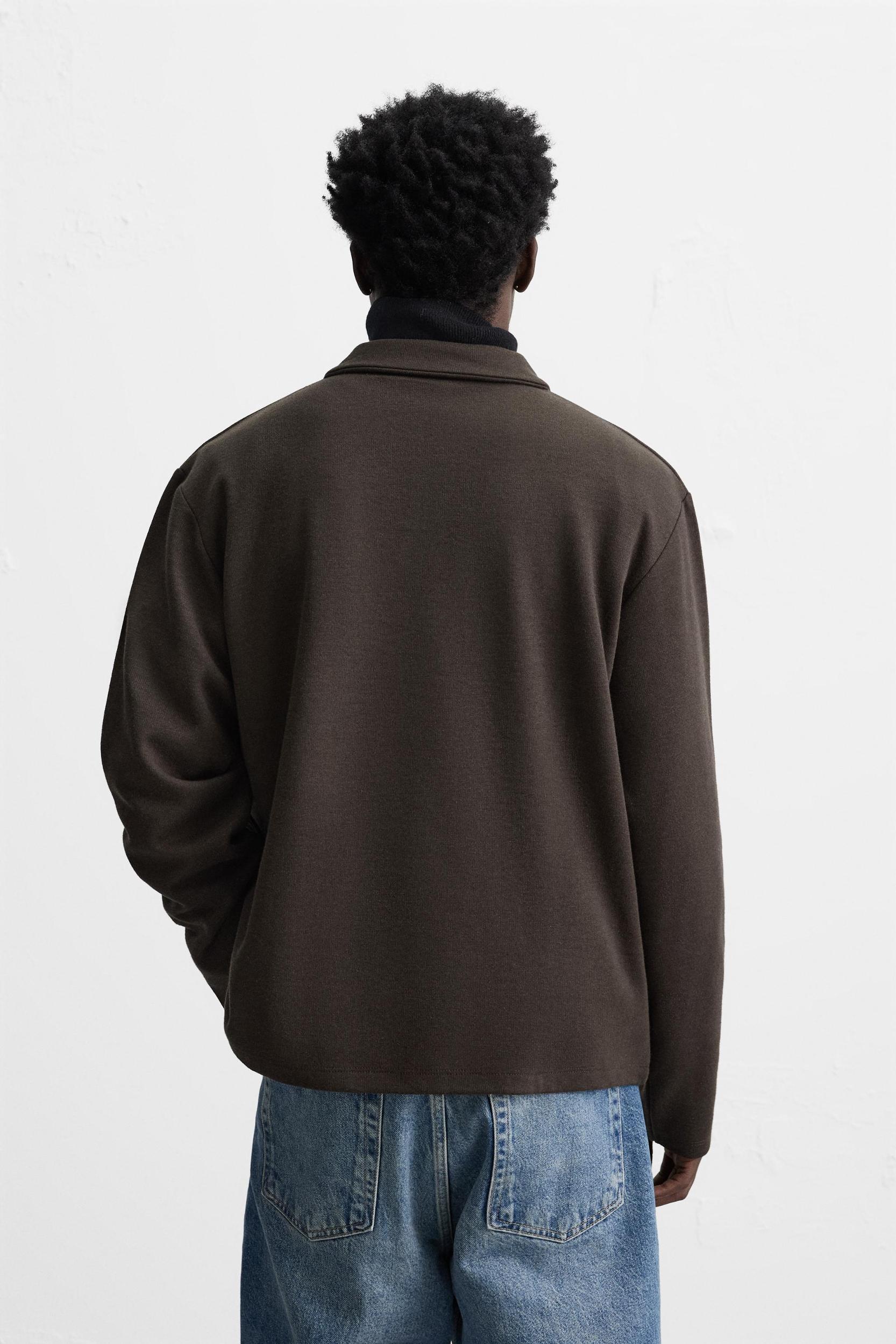 BRUSHED INTERLOCK POLO SHIRT Product Image