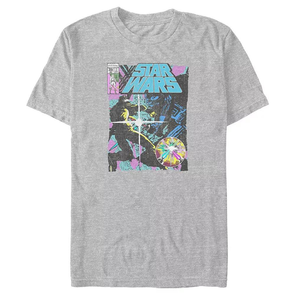 Big & Tall Star Wars Fight Comic Cover Graphic Tee, Men's, Size: 3XL, Athletic Grey Product Image