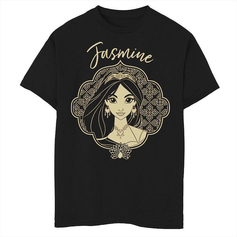 Disney's Aladdin Boys 8-20 Live Action Jasmine Framed Portrait Graphic Tee, Boy's, Size: XL, Blue Product Image