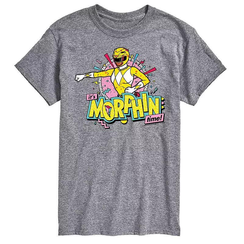 Big & Tall Power Rangers Morphin Time Yellow Graphic Tee, Mens Blue Product Image