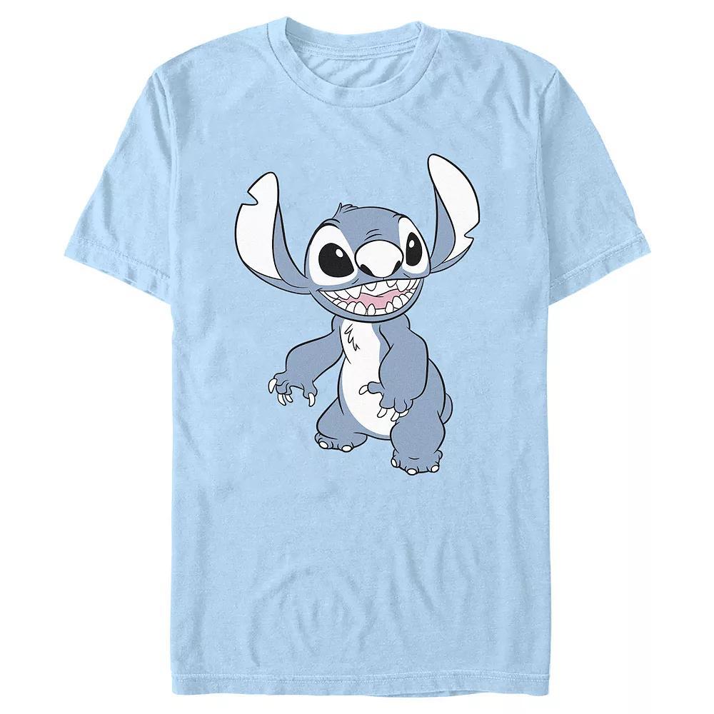 Disney's Lilo & Stitch Joyful Stitch Men's Graphic Tee, Size: Small, Light Blue Product Image