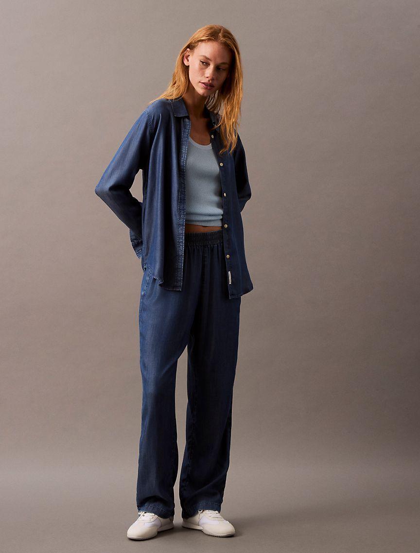 Lyocell Button-Down Shirt Product Image