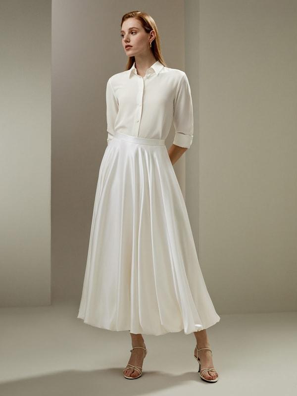 LILYSILK X LYDIA MILLEN Snowdrop Skirt Product Image