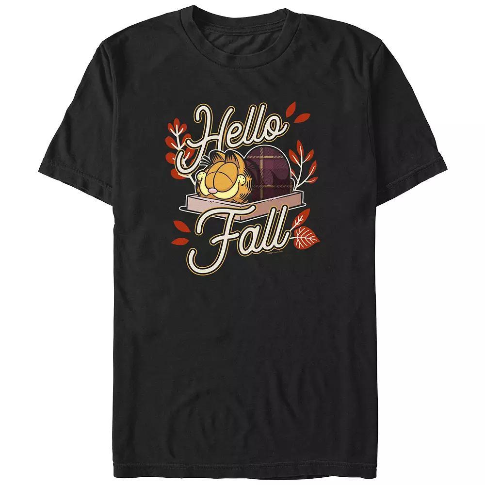 Men's Garfield Hello Fall Graphic Tee, Size: XXL, Black Product Image