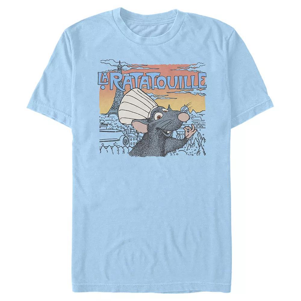 Disney / Pixar's Ratatouille Remy Wearing Chef's Hat Men's Graphic Tee, Size: Medium, Natural Product Image