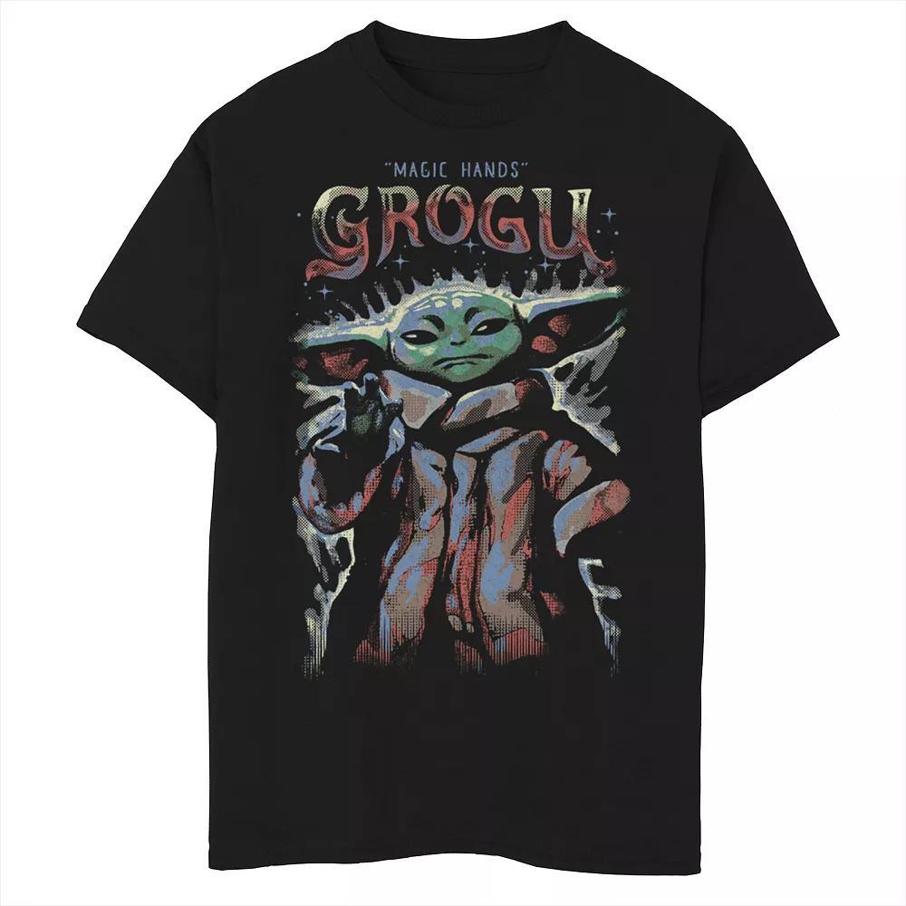 Boys 8-20 Star Wars The Mandalorian Magic Hands Grogu Sketch Graphic Tee, Boy's, Size: Large, Blue Product Image