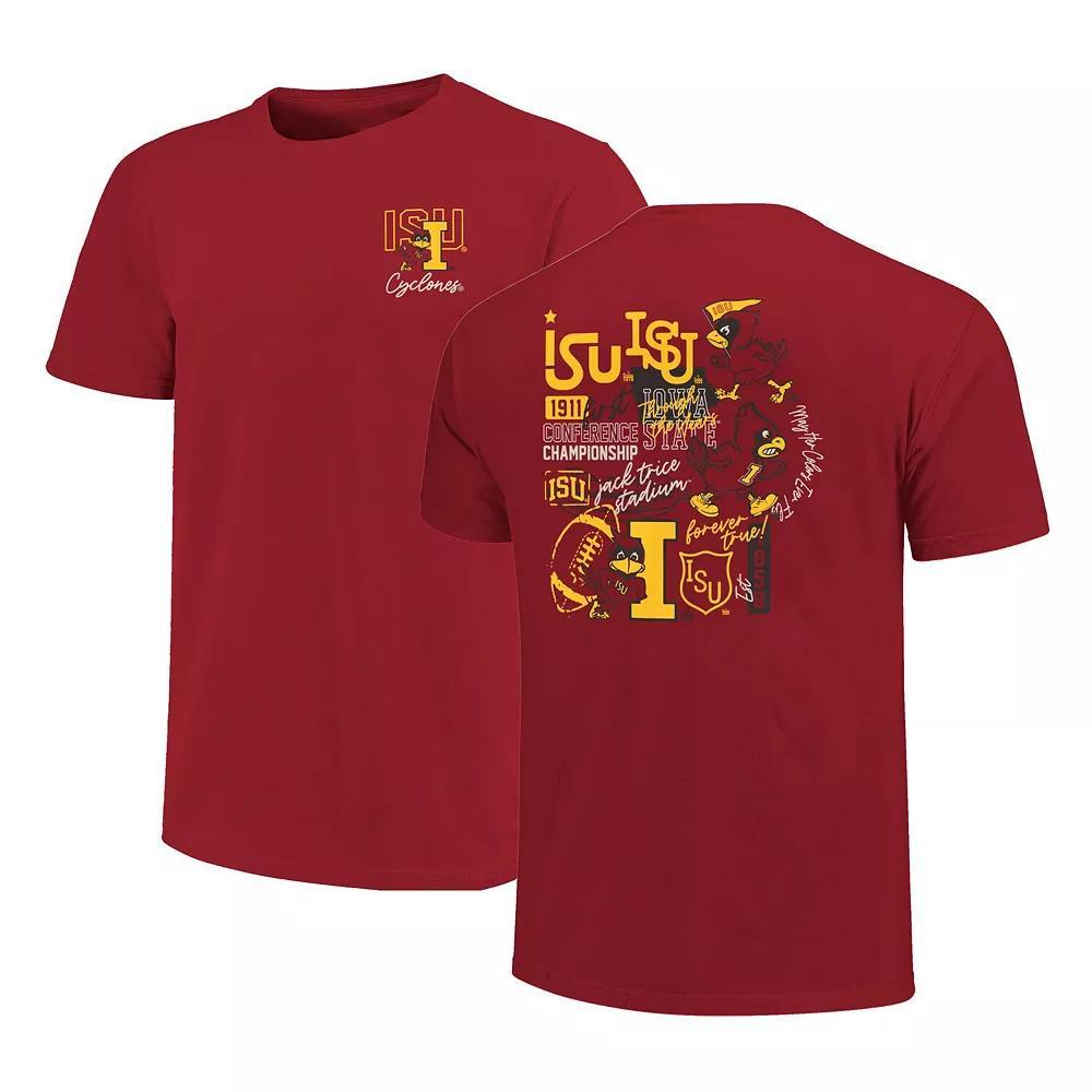 Men's Cardinal Iowa State Cyclones Through The Years 2-Hit T-Shirt, Size: Large, Red Product Image
