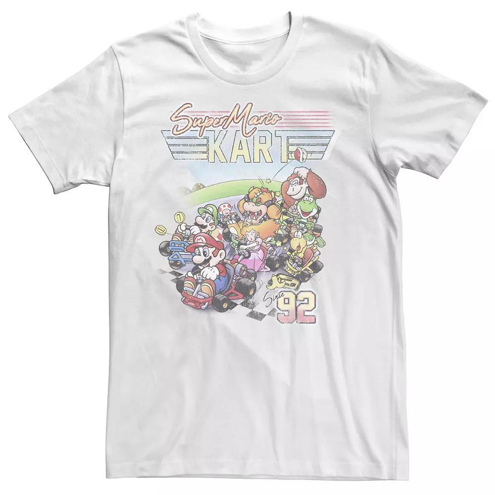 Men's Nintendo Super Mario Kart Since 92 Tee, Size: XL, White Product Image