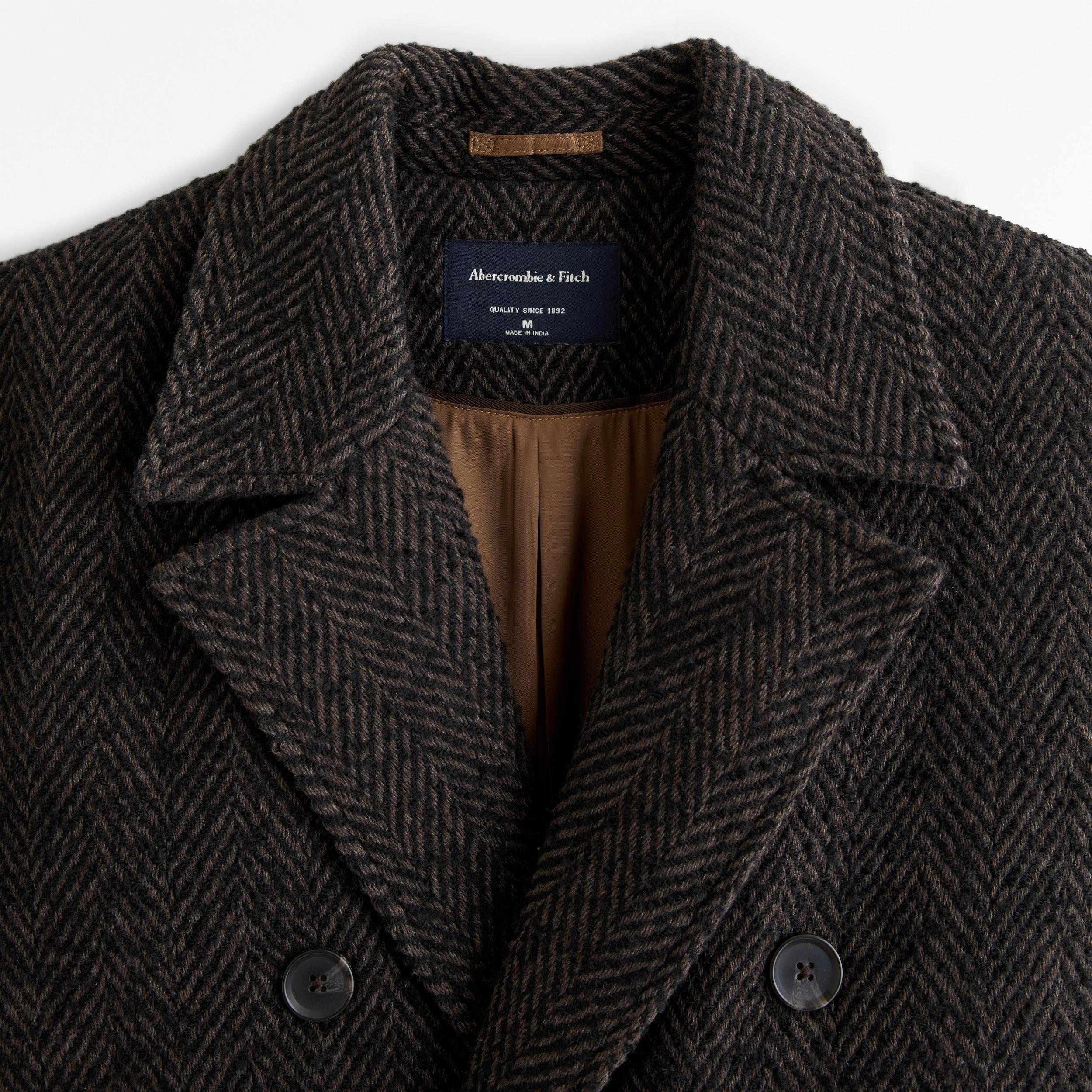 Double-Breasted Long Coat Product Image