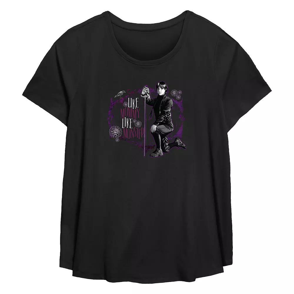Plus Size Champagne Now Resolutions Later Flowy Graphic Tee, Women's, Size: 4XL, Black Product Image