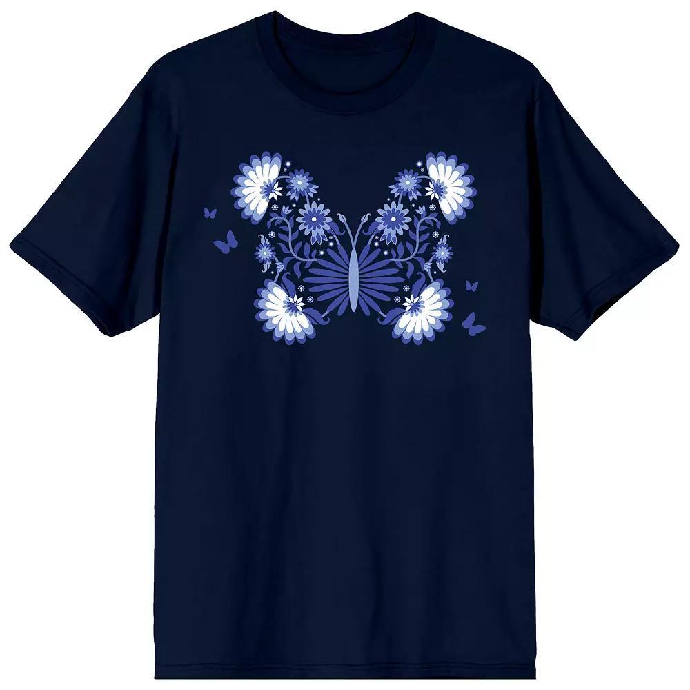 Men's Celestial Tropics Navy Tee, Size: Small, Blue Product Image
